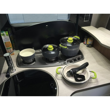 INCASA Popote EasyCook 8 pièces pour camping-car caravane