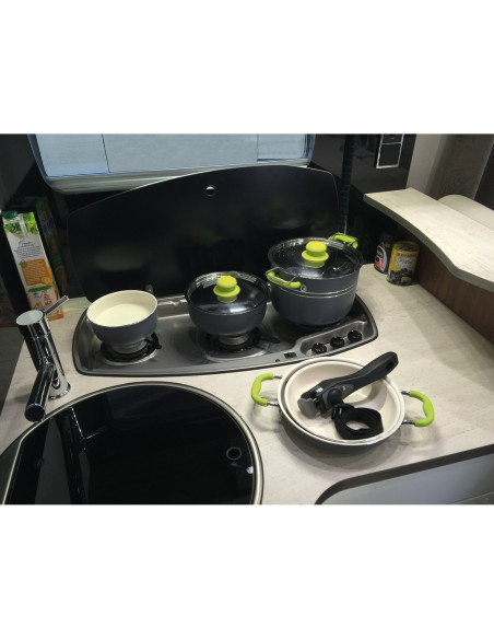 INCASA Popote EasyCook 8 pièces pour camping-car caravane