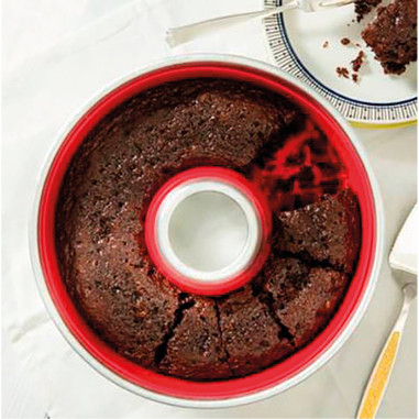 Moule en silicone pour four A l'unité. Rouge