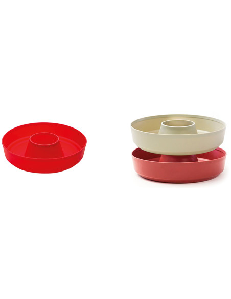 Moule en silicone pour four A l'unité. Rouge