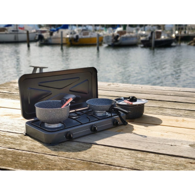 INCASA Popote Duo 8 pièces pour camping-car caravane van
