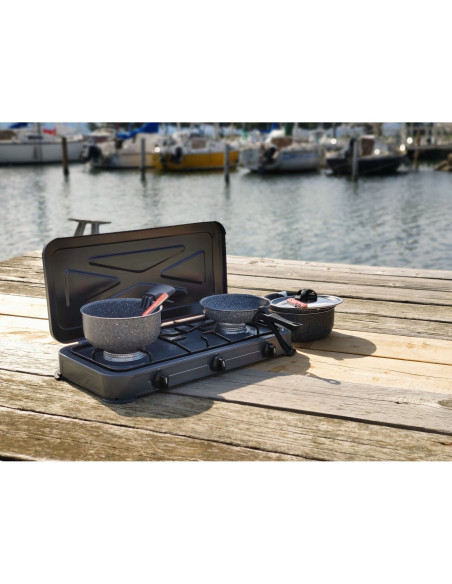 INCASA Popote Duo 8 pièces pour camping-car caravane van