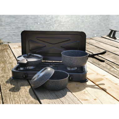 INCASA Popote Duo 8 pièces pour camping-car caravane van