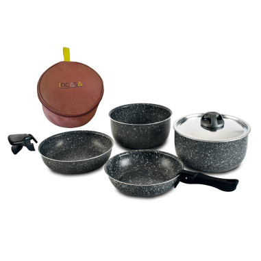 INCASA Popote Duo 8 pièces pour camping-car caravane van