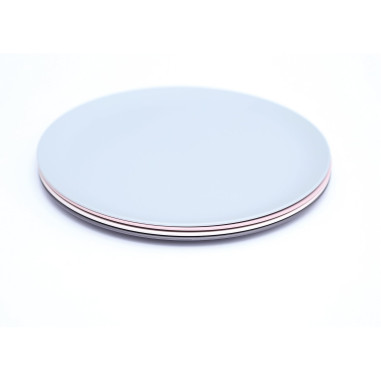 INCASA Lot de 4 assiettes plates en PLA - Camping