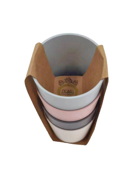 INCASA Lot de 4 gobelets en PLA - Camping