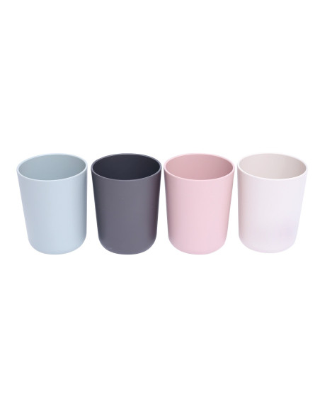 INCASA Lot de 4 gobelets en PLA - Camping