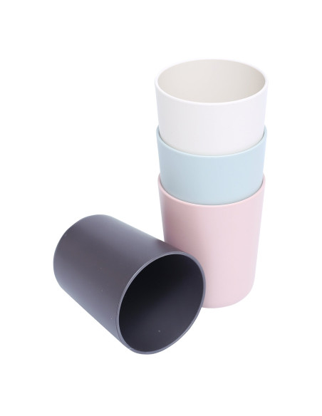 INCASA Lot de 4 gobelets en PLA - Camping