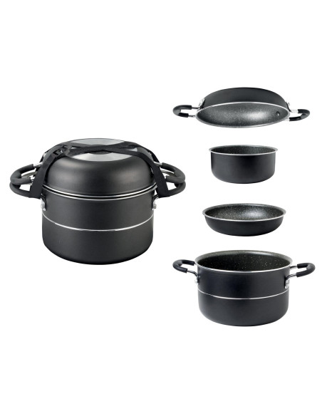 INCASA Popote en aluminium 8 pièces - Camping