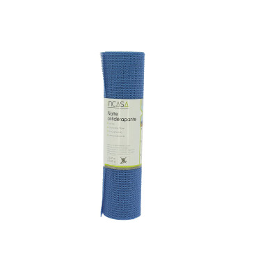 INCASA Natte antidérapante 360x30cm bleu - Camping