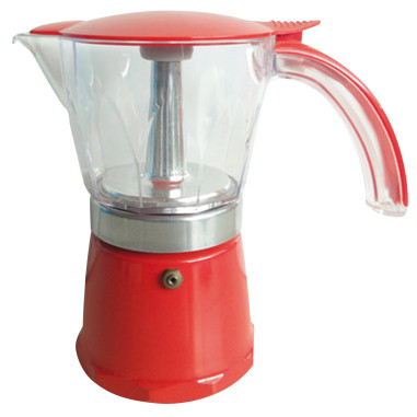 INCASA Cafetière italienne rouge 6 tasses - Camping