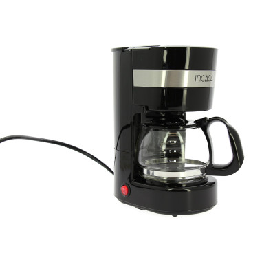 INCASA Cafetière électrique 12 Volts Modèle 4 à 6 tasses - Camping