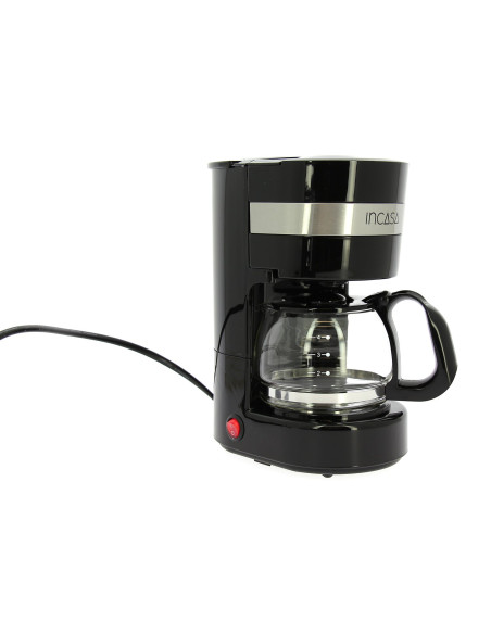 INCASA Cafetière électrique 12 Volts Modèle 4 à 6 tasses - Camping