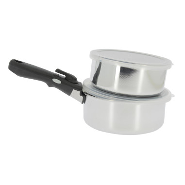 INCASA Lot de 2 casseroles Aluminium