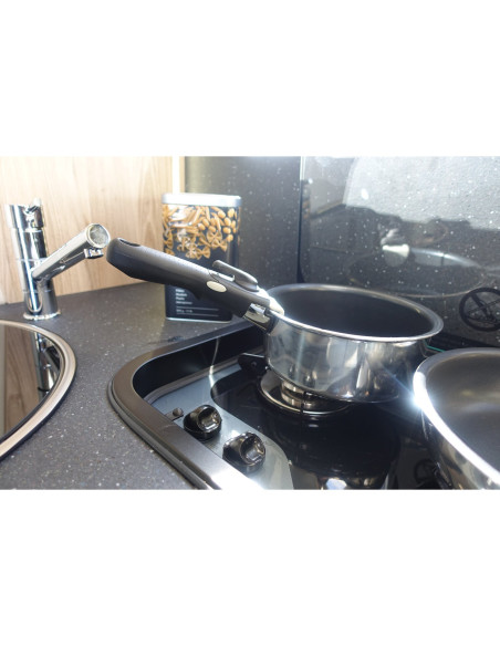INCASA Lot de 2 casseroles Aluminium
