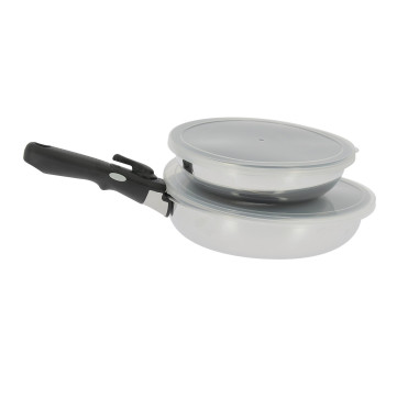 INCASA Lot de 2 poêles Aluminium