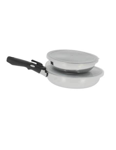 INCASA Lot de 2 poêles Aluminium