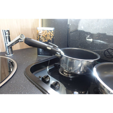 INCASA Lot de 2 poêles Aluminium