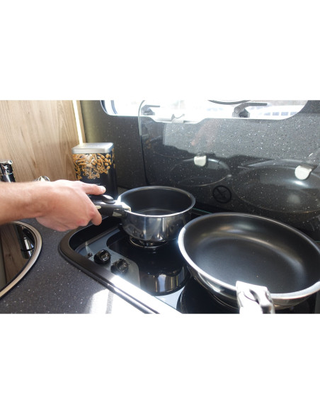 INCASA Lot de 2 poêles Aluminium
