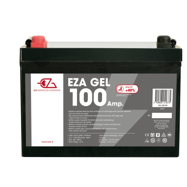 EZA Batterie auxiliaire Gel 100Ah compacte Camping car