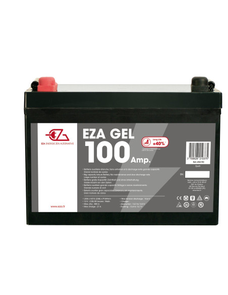 EZA Batterie auxiliaire Gel 100Ah compacte Camping car