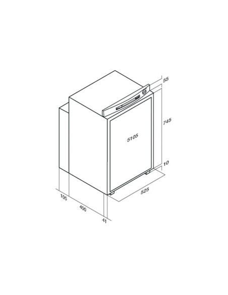 VITRIFRIGO Réfrigérateur à absorption Trimixte 92L - Camping-car