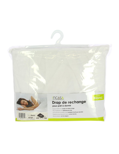 Ensemble Drap + Drap housse 140X210 CM