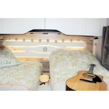 INCASA Prêt à dormir ECOLODGE 160X200 CM Lit central