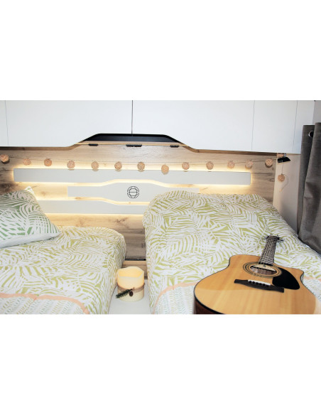 INCASA Prêt à dormir ECOLODGE 160X200 CM Lit central