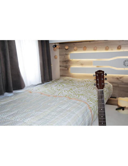 INCASA Prêt à dormir ECOLODGE 160X200 CM Lit central