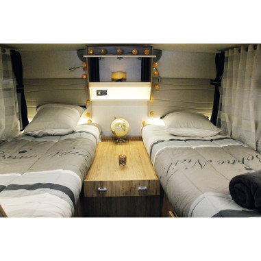 INCASA Prêt à dormir WORDING 130X190 CM Coupe Gauche