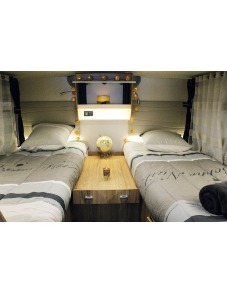 INCASA Prêt à dormir WORDING 130X190 CM Coupe Gauche