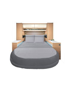INCASA Prêt à dormir All seasons Lyocell et Percale Adagio 130 x 190 cm pan coupé gauche