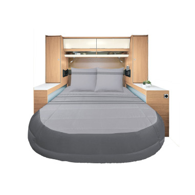 INCASA Prêt à dormir All seasons Lyocell et Percale Adagio 150 x 200 cm lit central