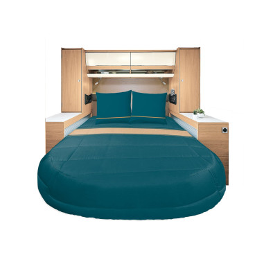 INCASA Prêt à dormir All seasons Lyocell et Percale Capri 160 x 200 cm lit central