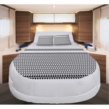 INCASA Prêt à dormir 100% coton Etnik 150 x 200 cm lit central