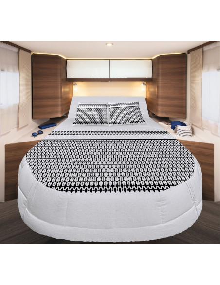 INCASA Prêt à dormir 100% coton Etnik 150 x 200 cm lit central