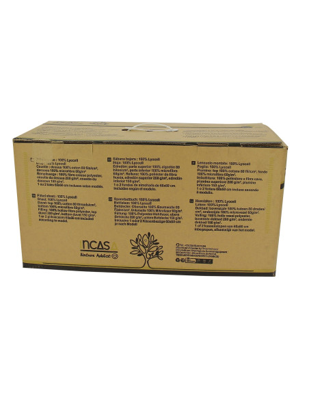 INCASA Prêt à dormir All seasons Lyocell et Percale Floralie 80/90 x 200 cm