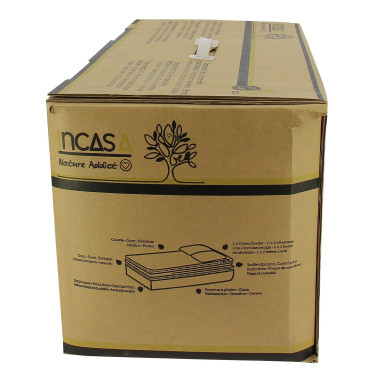 INCASA Prêt à dormir All seasons Lyocell et Percale Floralie 80/90 x 200 cm