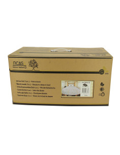 INCASA Prêt à dormir All seasons Lyocell et Percale Floralie 130 x 190 cm pan coupé droit 2