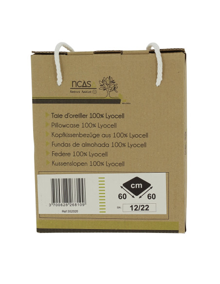 Taie d'oreiller en Lyocell Blanc 40 x 60 cm