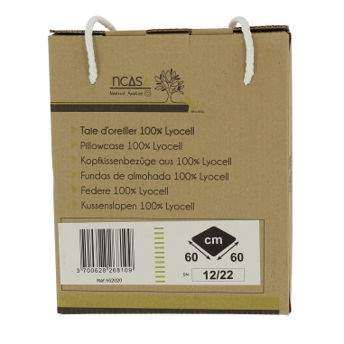 Taie d'oreiller en Lyocell Gris 40 x 60 cm