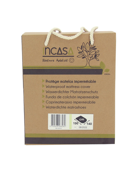 Protège-matelas imperméable en Lyocell 150 x 200 cm pour lit central