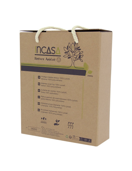 Protège-matelas imperméable en Lyocell 160 x 200 cm pour lit central