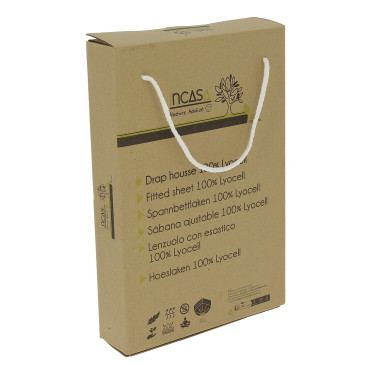 Drap housse en Lyocell Gris 160 x 210 cm