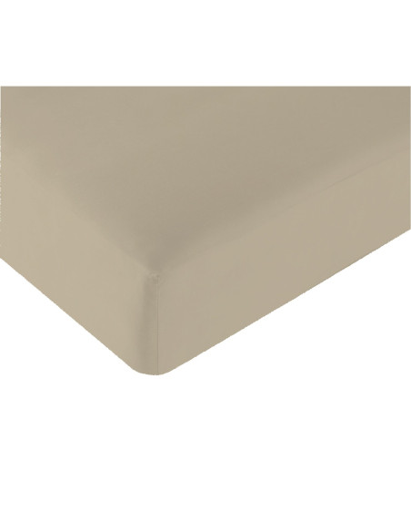 Drap housse en Lyocell Beige 85 x 200 cm