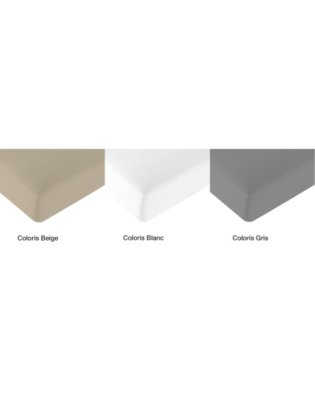 Drap housse en Lyocell Beige 85 x 200 cm