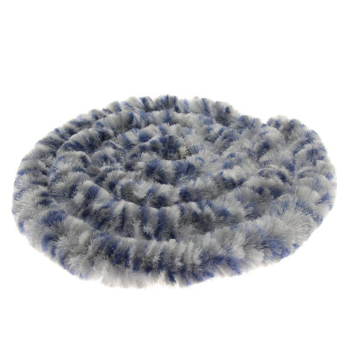 INCASA Rideaux de porte chenille Tricolore Bleu / Gris / Blanc 56 x 185 cm