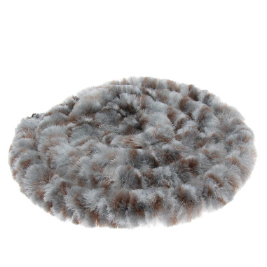 INCASA Rideaux de porte chenille Tricolore Marron / Blanc / Gris 56 x 200 cm