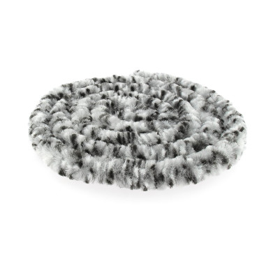 INCASA Rideaux de porte chenille Tricolore Noir / Blanc / Gris 56 x 185 cm